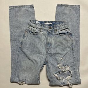 PacSun, 90s boyfriend, ripped hi-rise jean size 24